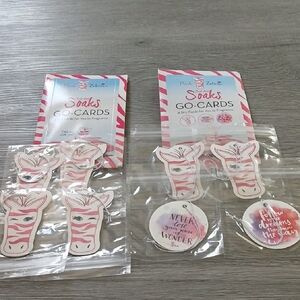 Pink Zebra Just Add Soaks Go-Cards for Fragrance Oil – New/Sealed 2 packs